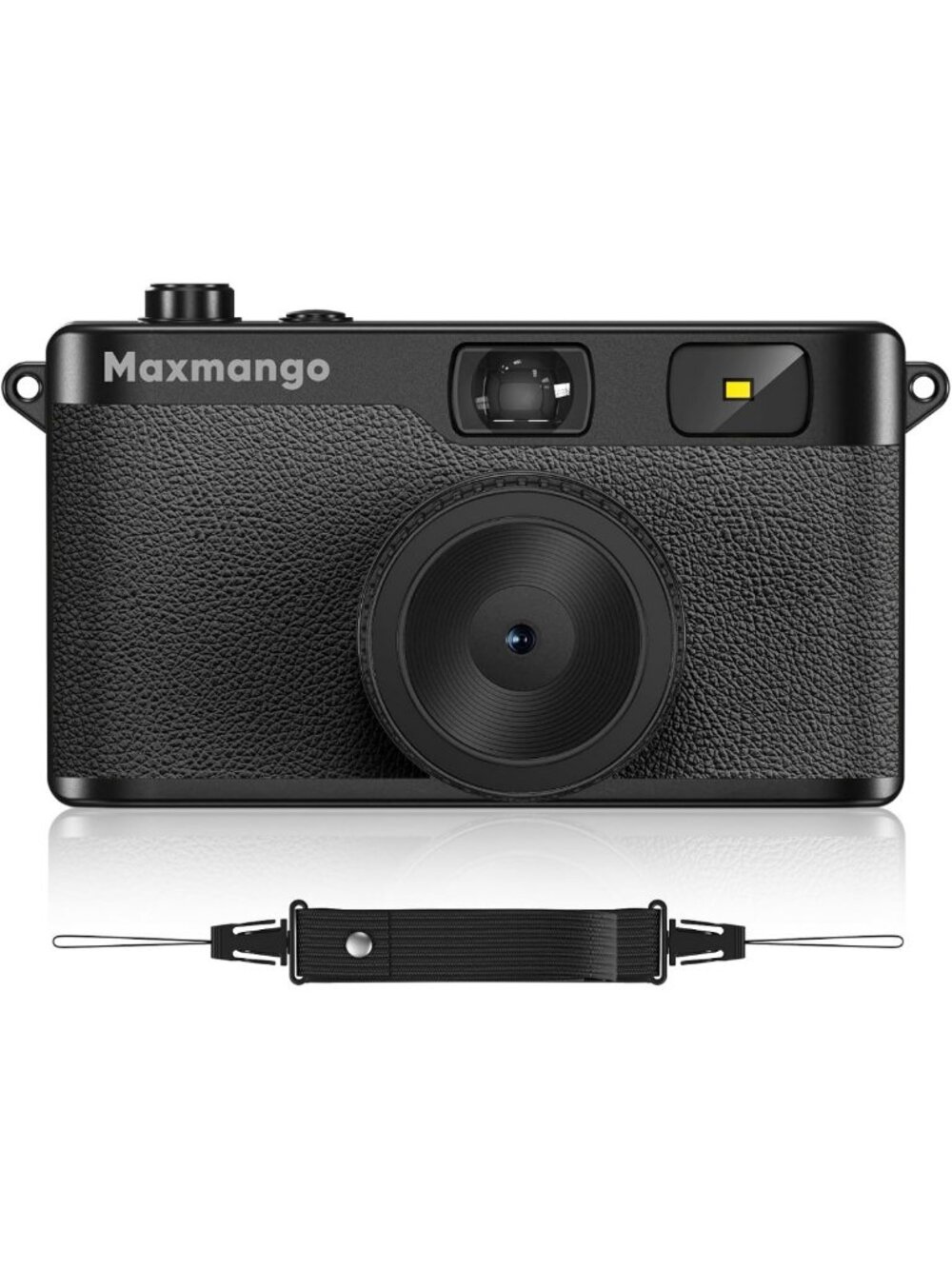 Vintage 12MP Digital Camera - Retro Screenless Disposable Camera + 8GB SD Card